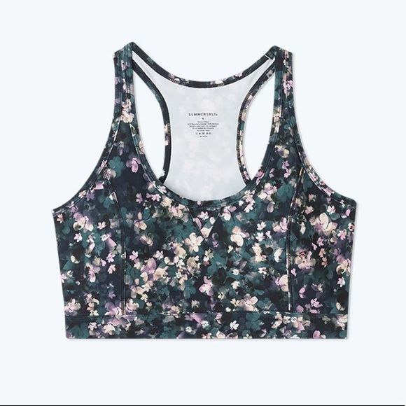summersalt Tops - Summersalt The Midi Sports Bra in Painted Floral